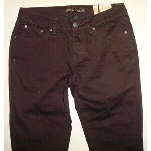 New NWT Womens 6 Prana Kayla Jeans Pants Dark Brown Peppercorn Organic 28 Stretc